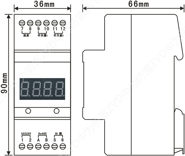 雷擊環(huán)境檢測器，防雷監(jiān)測發(fā)射器，SPD智能監(jiān)測模塊